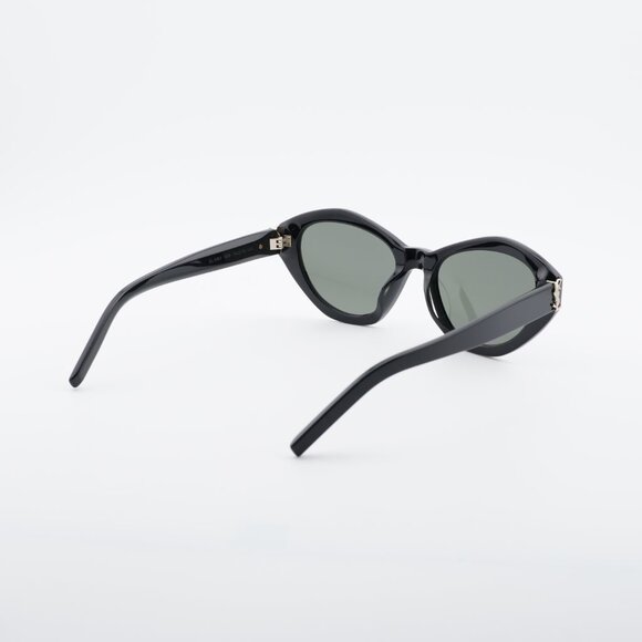 Saint Laurent SLM60 006 Sunglasses Black Cat Eye Frame, Grey Lenses main image 5